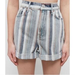 BDG Urban Outfitters Stripe High Rise Mom Short 31